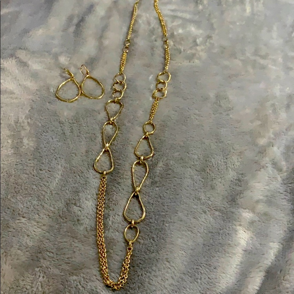 RETIRED Chloe + Isabel long necklace and earrings